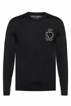 Sweater with logo appliqué, zdjęcie 1 Sweater with logo appliqué od Dolce & Gabbana